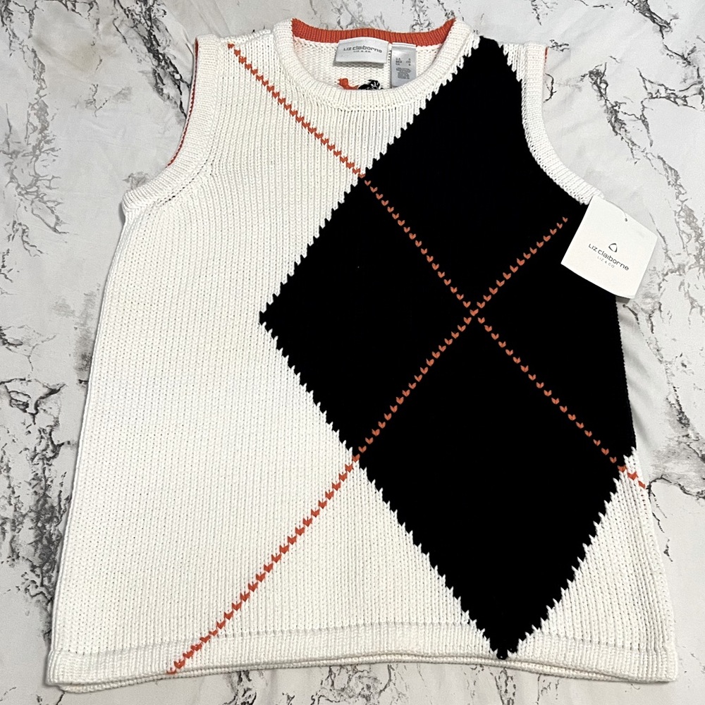 Patterned Sweater Vest